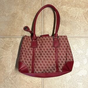 Dooney & Bourke Red Monogram Tote